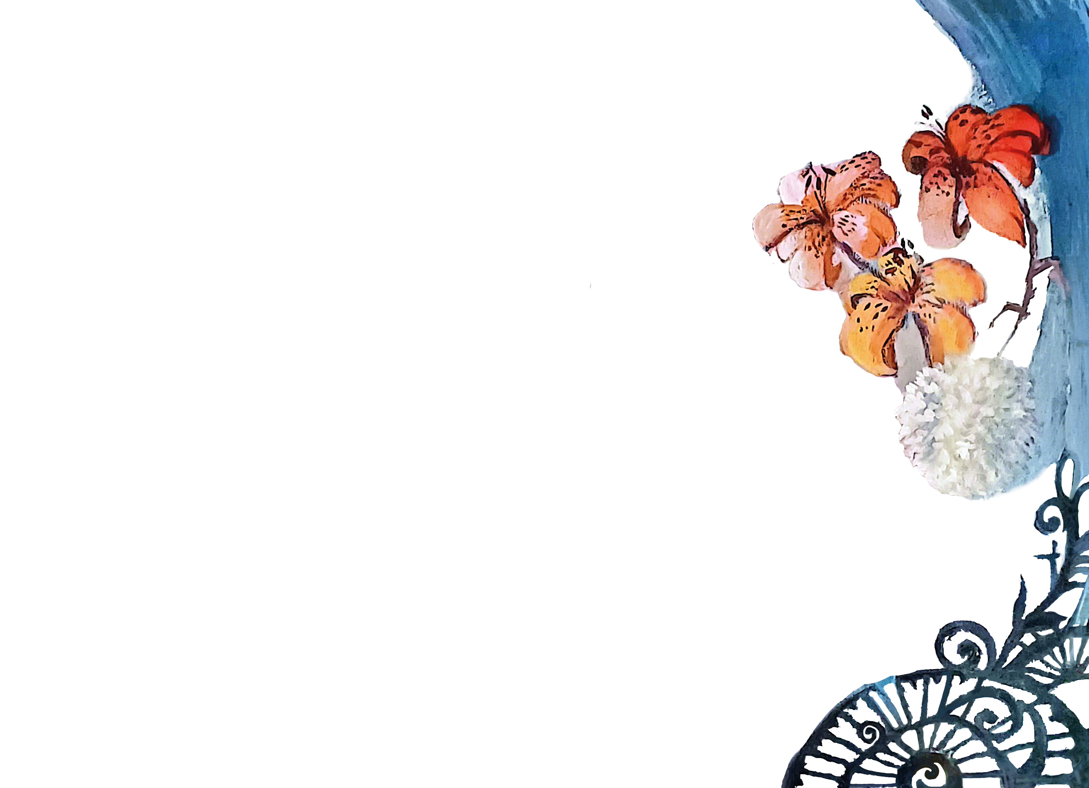illustrazione floreale acquerello